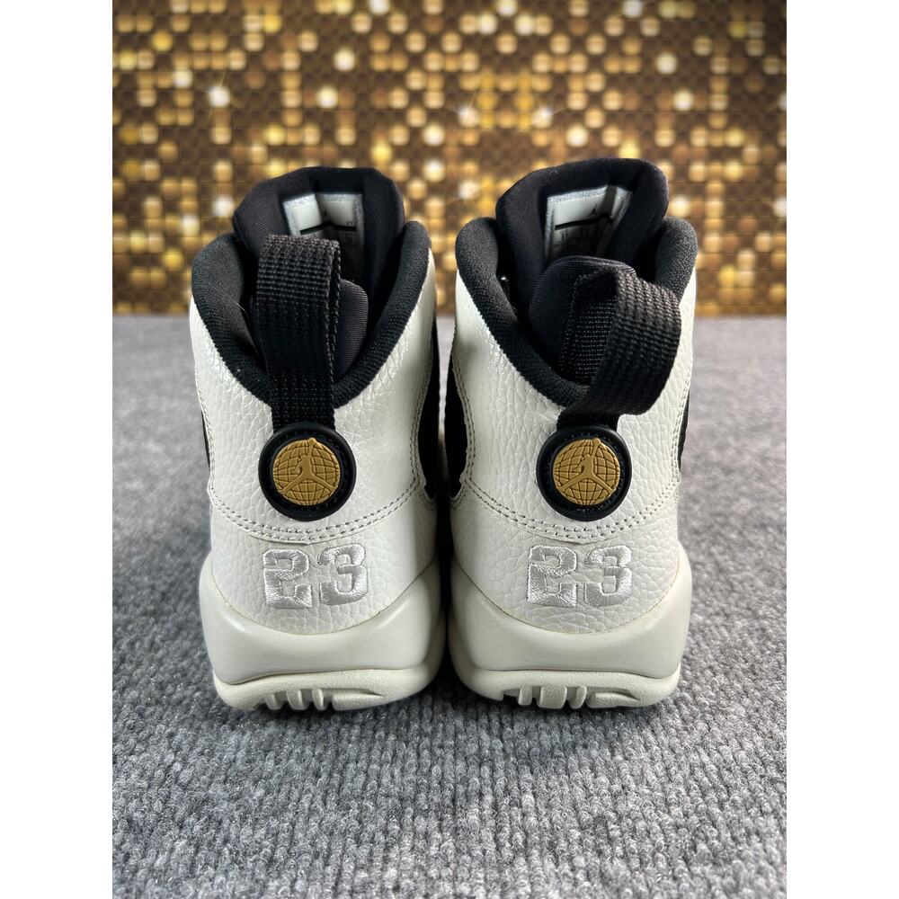 Nike Air Jordan 9 Retro City Of Flight Black White Gold GS Size 6Y W7 - Picture 3 of 12